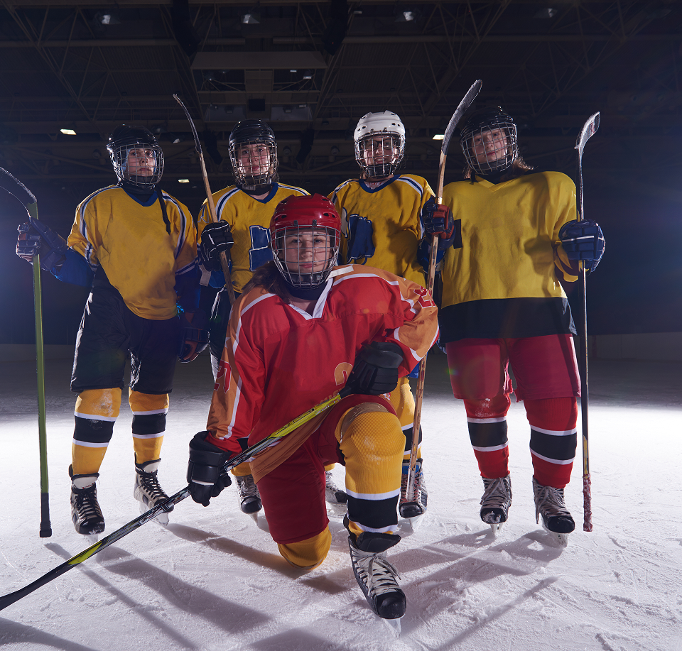 young-teen-girls-ice-hockey-sport-players-portrait